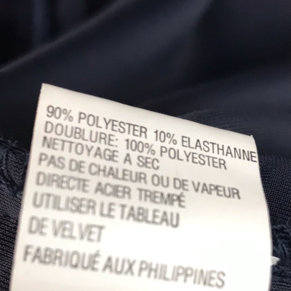 X by Xscape Dress Deep Blue Velvety Ruching Back with Long Slit size 14 - Picture 16 of 16